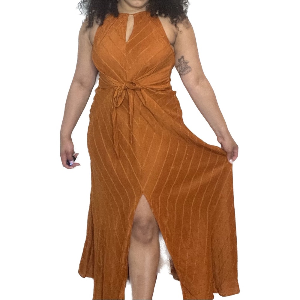Orange H&M Maxi Dress